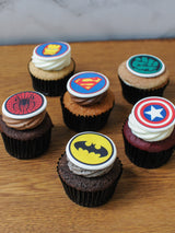 Decorate Your Own - Box of 18 Cupcakes with Sugar Plaque Toppers