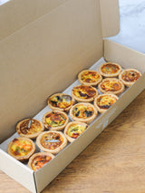 Mini Savoury Tarts Box of 14