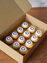 Decorate Your Own - Box of 24 Mini Cupcakes with Sugar Plaque Toppers