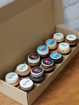 Decorate Your Own - Box of 18 Cupcakes with Sugar Plaque Toppers